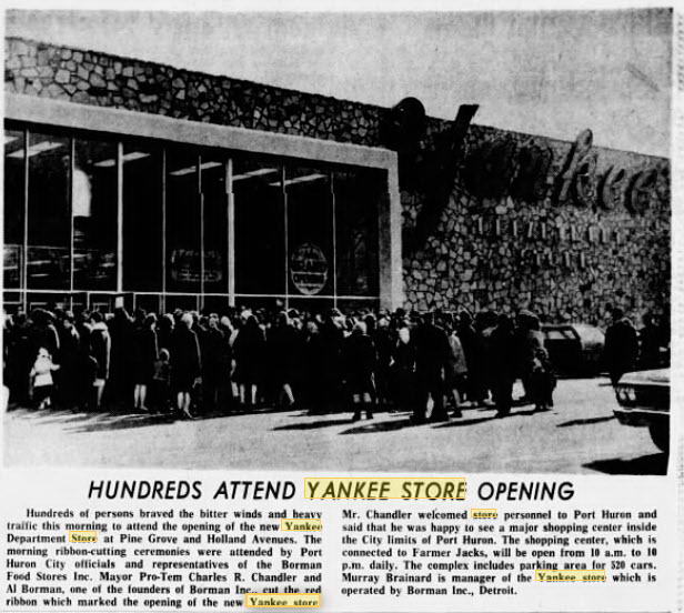 Yankee Stores - March 1967 Article On Opening (newer photo)